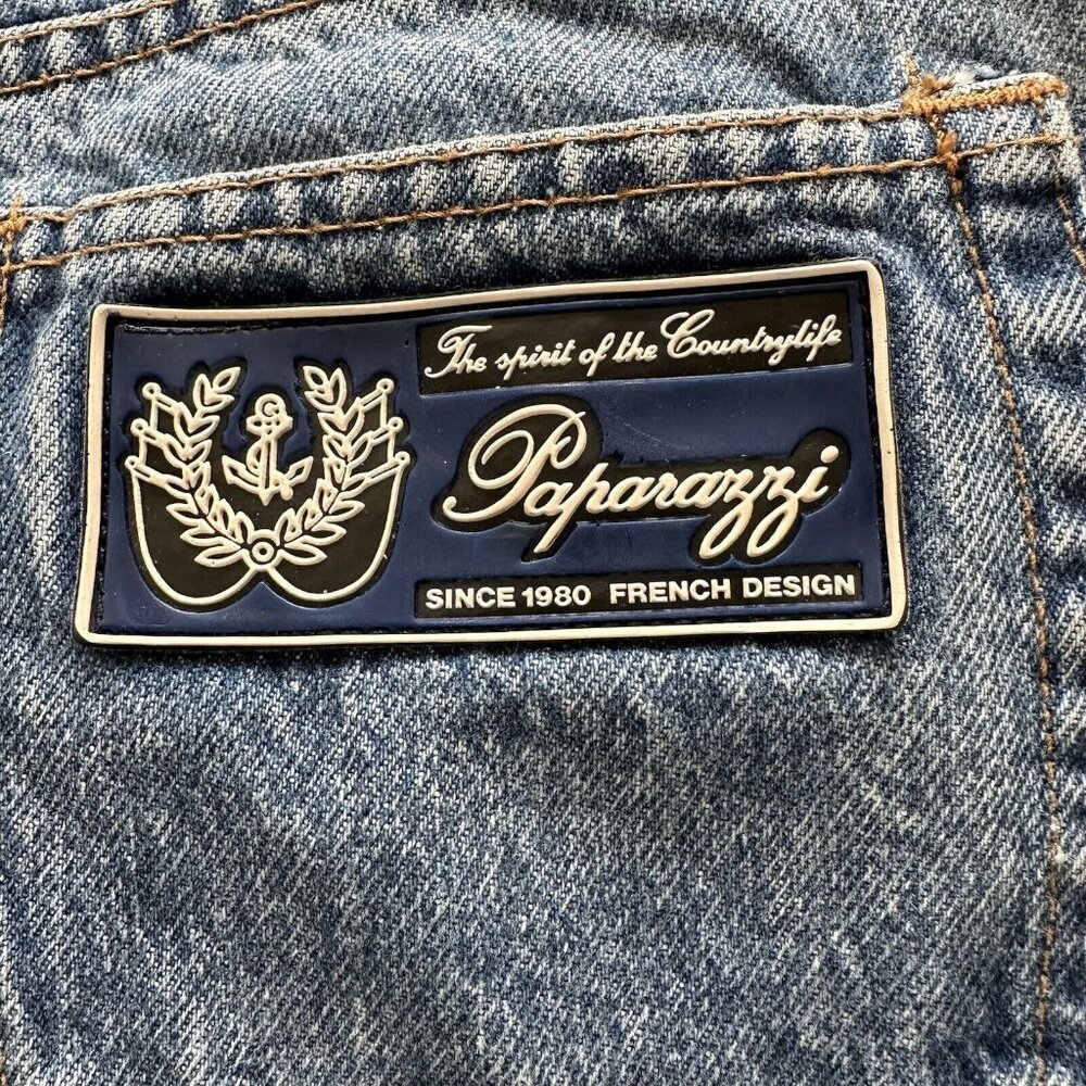 Paparazzi Made in Italy RARE Button Fly 90's Jeans Women's EU SZ 46 = US SZ 16 - Picture 4 of 11